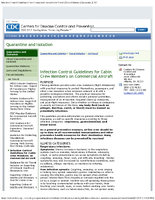 Infection Control Guidelines for Cabin Crew Members on Commercial Aircraft 2013