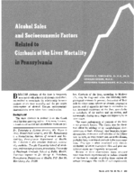 Alcohol Sales And Socioeconomic Factors Related To Cirrhosis Of The Liver Mortality In Pennsylvania