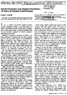Health promotion and disease prevention10 years of student inventiveness
