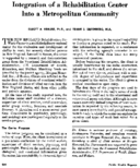 Integration of a rehabilitation center into a metropolitan community