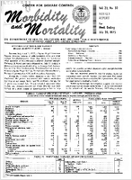 Morbidity and Mortality Weekly Report Vol 22 No 30 week ending July 28 1973