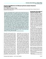 Analytic considerations for measuring environmental chemicals in breast milk