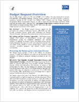 Budget Bequest Overview FY 2012 Budget Request for CDC and ATSDR