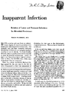 Inapparent infection
