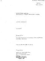 Instructor manual Industrial hygiene chemistry course lesson number 8