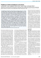 Predictors of Airborne Endotoxin in the Home