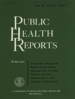 Public Health Reports  v 75  no 4  cover