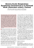 Severe Acute Respiratory Syndrome Coronavirus 2 in Farmed Mink Neovison vison Poland