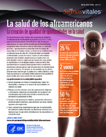 La salud de los afroamericanos la creacin de igualdad de oportunidades en la salud CDC Signos Vitals 50217