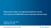 Postlicensure safety of an adjuvanted hepatitis B vaccine  final results of the HEPLISAVB acute myocardial infarction study