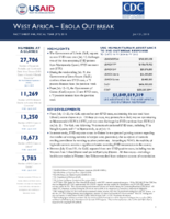 West Africa  Ebola Outbreak Fact Sheet 40 Fiscal Year FY 2015