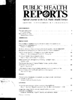 Public Health Rep  v 98 no 1  table of contents