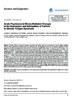 Acute Psychosocial StressMediated Changes in the Expression and Methylation of Perforin in Chronic Fatigue Syndrome