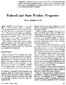 Federal and State poultry programs
