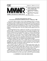 MMWR Morbidity and Mortality Weekly Report Vol 47 No 7 February 27 1998