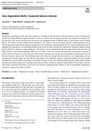 SizeDependent MohrCoulomb Failure Criterion