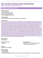 HIV NURSE NAVIGATION PROGRAM