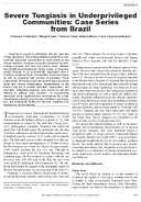 Severe Tungiasis in Underprivileged Communities Case Series from Brazil