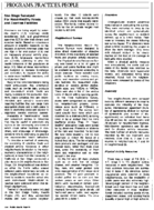 PROGRAMS PRACTICES PEOPLE