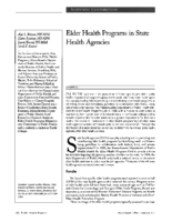 Elder Health Programs In State Health Agencies