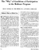 Medicares Effect On Medical Care The Why Of Conditions Of Participation In The Medicare Program