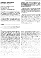 Outcomes of a diabetes education program