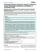 Psychological Distress Depression Anxiety and Burnout among International Humanitarian Aid Workers A Longitudinal Study