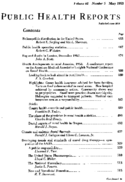 Public Health Report  v 68 no 5  table of contents