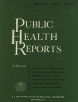 Public Health Reports  v 75  no 2  cover