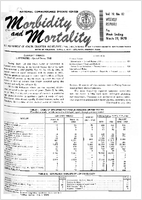 Morbidity and Mortality Weekly Report Vol 19 No 12 week ending March 28 1970