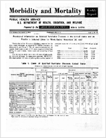 Morbidity and Mortality Weekly Report Vol 9 No 47 for Release December 2 1960