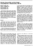 Ethnicity maternal risk and birth weight among Hispanics in Massachusetts 198789