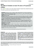 The Effect of Chelation on Bone Pb Stores in Pb Poisoned Children