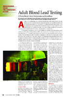 Adult Blood Lead Testing A Pivotal Role for Labs in Interpretation and Surveillance