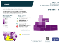 IA Congressional District 03 Stroke and Stroke Centers Map 118th Congress