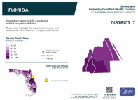 FL Congressional District 07 Stroke and Federally Qualified Health Centers Map 118th Congress