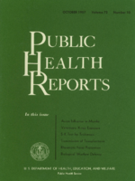 Public Health Reports  v 72  no 10  cover