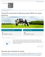 Situacin actual de la influenza aviar H5N1 en vacas lecheras