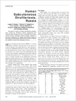 Human Subcutaneous Dirofilariasis Russia