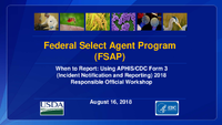 2019 Responsible Official Workshop Inspections