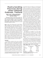 Poultryhandling Practices during Avian Influenza Outbreak Thailand