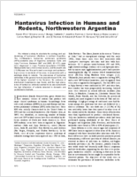 Hantavirus Infection in Humans and Rodents Northwestern Argentina