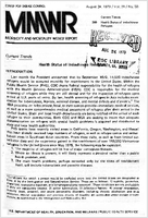 Morbidity and Mortality Weekly Report MMWR August 24 1979  Vol 28  No 33
