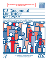 US Decennial Life Tables for 19891991 State Life Tables Missouri