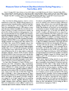 Measures Taken to Prevent Zika Virus Infection During Pregnancy  Puerto Rico 2016
