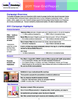 Inside knowledge get the facts about gynecologic cancer 2011 achievements