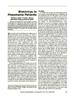 Mimivirus in Pneumonia Patients