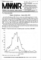 Morbidity and Mortality Weekly Report MMWR October 2 1981  Vol 30  No 38