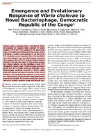 Emergence and Evolutionary Response of Vibrio cholerae to Novel Bacteriophage Democratic Republic of the Congo1