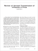 Review of Aerosol Transmission of Influenza A Virus
